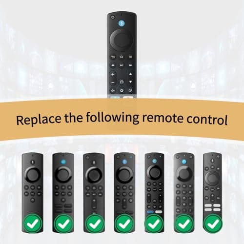 ORQRQO Replacement Remote for All Fire Series, TV Stick (HD, 4K, 4K Max, Lite), TV Cube and Omni, Insignia, Toshiba, Smart TVs, with Voice Control 3