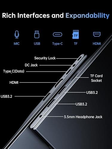 KAIGERR Laptop, Laptop Computer with Intel N97 Processor(Up to 3.6GHz), 16GB DDR4 512GB SSD Windows 11 Laptop for Home Business and Student, 1080P, USB3.2,Long Battery Life 4