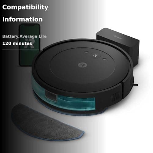 iRobot Roomba Robot Vacuum and Mop Combo (Y0140) - Vacuums & mops, Easy to use, Power-Lifting Suction, Multi-Surface Floors, Smart Navigation, Cleans in Neat Rows, Self-Charging, Bagless, Space-Saving 4