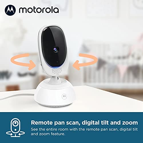 Motorola Nursery Video Baby Monitor with Camera, 5" Screen, 2-Way Audio, Night Vision, Temperature Sensor, No WiFi,1000ft Range, Lullabies, VM75 4