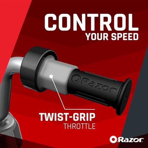 Razor MX350 Dirt Rocket Electric Bike for Kids Ages 8+, 140 lb Max Weight, Blue – 24V Battery, Up to 14 Mph, 30-Min Ride Time on High Speed, Twist-Grip Throttle, Spoked Wheels w/ 12” Pneumatic Tires 2