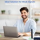 Cell Phone Booster for Home Office, Up to 2500 Sq.Ft, Cell Phone Signal Booster for Band 5/12/13/17, Boost 5G 4G LTE 3G Data for All U.S. Carriers 4