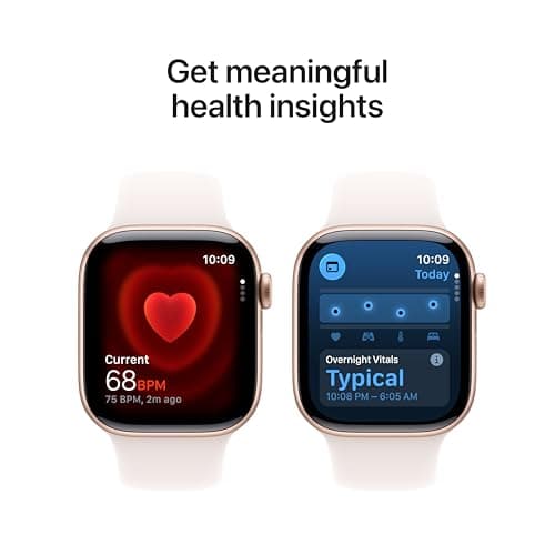 Apple Watch Series 11 [GPS 42mm] Smartwatch with Rose Gold Aluminum Case with Light Blush Sport Band - S/M. Sleep Score, Fitness Tracker, Health Monitoring, Always-On Display, Water Resistant 5