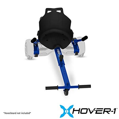 Hover-1 Falcon-1 Buggy Hoverboard Attachment Turbo LED Lights, Compatible with Most 6.5" & 8" Hoverboards, Hand-Operated Rear Wheel Control, Adjustable Frame, Easy to Install Hoverboard Go Kart 5