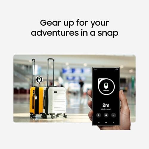 Samsung Galaxy SmartTag2, Bluetooth Tracker, Smart Tag GPS Locator Tracking Device, Item Finder for Keys, Wallet, Luggage, Pets, Use w/ Phones and Tablets Android 11 or Later, 2023, 1 Pack, Black 2