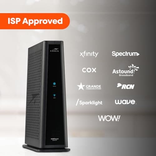 ARRIS (SBG8300) - Cable Modem Router Combo - Fast DOCSIS 3.1 Gigabit & AC2350 WiFi ,Comcast Xfinity, Cox, Spectrum & more, 1 Gbps Max Internet Speeds , 4 OFDM Channels 5