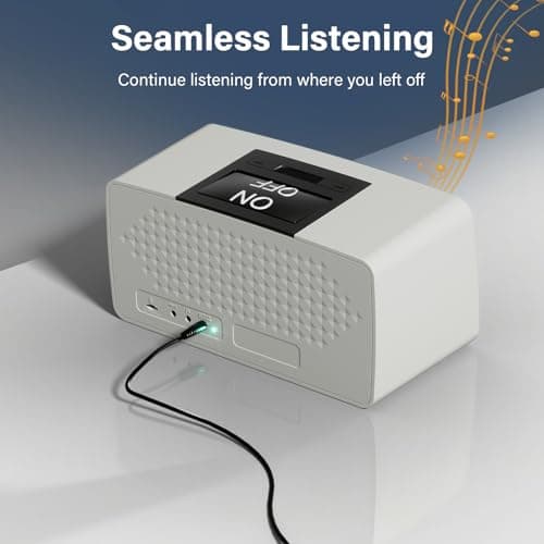 SavvyBloom Simple Music Player for Seniors, Audiobook Player Easy to Use with Large Button for Elderly with Dementia, Blind, Alzheimer's, No Need WiFi/Bluetooth, with 32GB TF Card, Gray 4