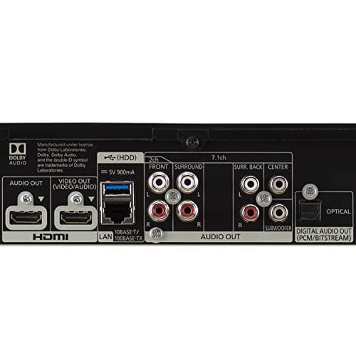 Panasonic Streaming Blu Ray DVD Player, 4K Blu Ray Player with Dolby Vision and HDR10+ Ultra HD Premium Video Playback, Hi-Res Audio, Voice Assist - DP-UB820-K (Black) 4