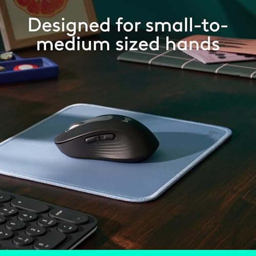 Logitech Wireless Mouse Signature M650 - Small to Medium Sized Hands, Right Handed, 2-Year Battery, Silent Clicks, Customizable Buttons, Bluetooth, PC/Mac?Chromebook - Black 2