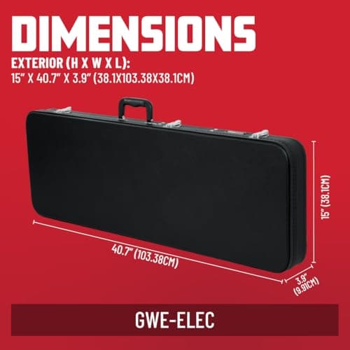 Gator Cases Hard-Shell Wood Case for Standard Electric Guitars, Fits Fender Strat/Tele Style (GWE-ELEC) 5