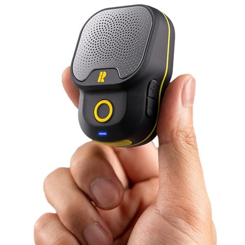 Rythflo Wearable Bluetooth V5.3 Speaker, 30H Working Time Clip-On Wireless Jobsite Water-Resistant TWS Portable Speaker, IPX7 Waterproof, Built-in ENC Mic for Hands-Free Music/Calls