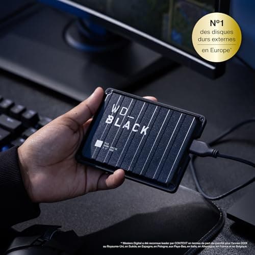 WD_Black 6TB P10 Game Drive, Portable External Hard Drive, Works with PlayStation, Xbox, & PC - WDBZ7D0060BBK-WESN 2