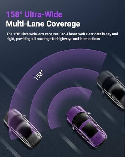 Vantrue S1 Pro AI Dash Cam Front STARVIS 2, 2.7K Mini Dash Camera for Cars, ADAS, App Control, Built-in GPS, G-Sensor, Loop Recording, Night Vision, 24H Parking Mode, 158°, 2" IPS, Support 512GB Max. 5