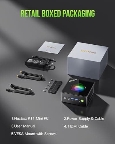GMKtec K11 Gaming Mini PC, AMD Ryzen 9 8945HS(8C/16T, Up to 5.2GHz), 64GB DDR5 RAM 1TB Mini Desktop Computer, HDMI/Oculink/DisplayPort/USB4*2 5