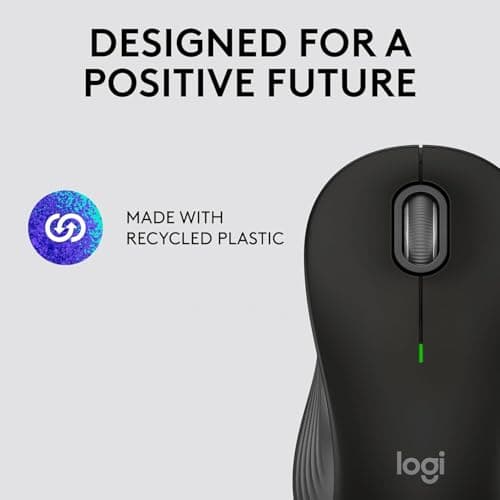 Logitech Signature M550 L Full Size Wireless Mouse - for Large Sized Hands, 2-Year Battery, Silent Clicks, Bluetooth, Multi-Device Compatibility - Black 5