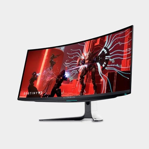 Alienware AW3423DW Curved Gaming Monitor 34.18 inch Quantom Dot-OLED 1800R Display, 3440x1440 Pixels at 175Hz, True 0.1ms Gray-to-Gray, 1M:1 Contrast Ratio, 1.07 Billions Colors - Lunar Light 5