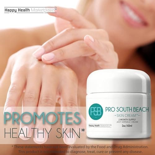 Pro South Beach Skin Cream - 2 Month Supply Anti Wrinkle Cream - Our Best Anti Aging Cream for Women - Anti Wrinkle Cream for Men - Anti Wrinkle Cream for Women - Day & Anti Wrinkle Night Cream 5
