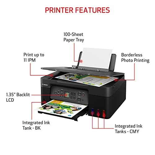 Canon MegaTank G3270 All-in-One Wireless Inkjet Printer. for Home Use, Print, Scan and Copy 2