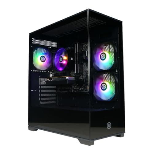 CYBERPOWERPC Gamer Master Gaming PC, AMD Ryzen 5 5500 3.6GHz, Radeon RX 6400 4GB, 16GB DDR4, 500GB PCIe Gen4 SSD, WiFi Ready & Windows 11 Home (GMA3100A) 3