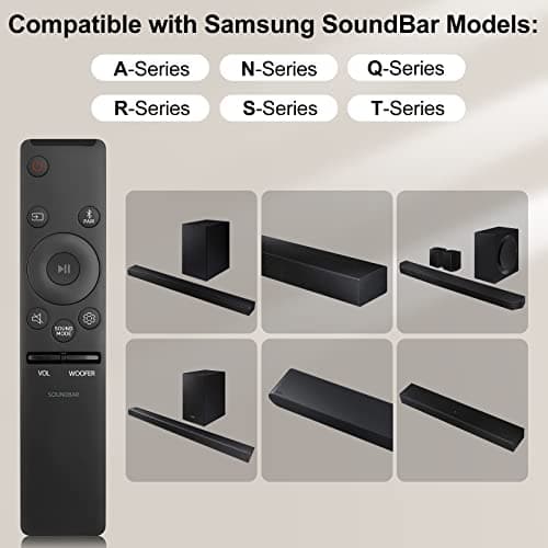 Soundbar Remote for Samsung Sound Bar Home Theater Audio Surround Sound Speaker System (AH59-02767A) 2