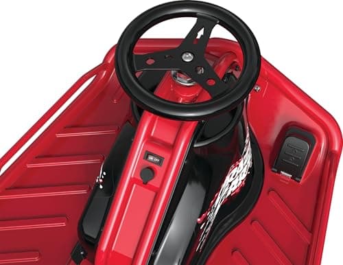 Razor Crazy Cart - 24V Electric Drifting Go Kart - Variable Speed, Up to 12 mph, Drift Bar for Controlled Drifts, One Size, Black/Red 3