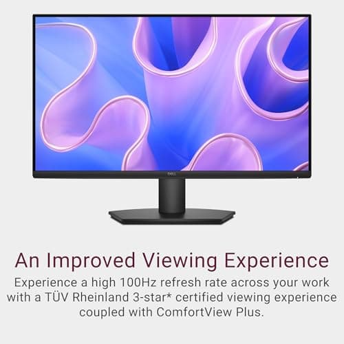 Dell 27 Monitor - SE2725HM - 27-inch Full HD (1920x1080) 16:9 100Hz Display, IPS Panel, 16.70 Million Colors, Anti-Glare, 1 HDMI / 1 VGA Port, TÜV Rheinland 3-Star*, Comfortview Plus - Black 2