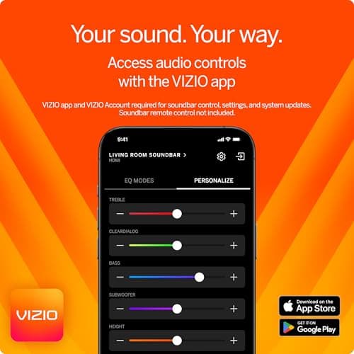 VIZIO 2.1 Soundbar, Wireless Subwoofer w/Dolby Atmos & DTS:X, Bluetooth Speaker, QuickFit™ Compatible – SV210M-08 (New, 2024 Model) 4