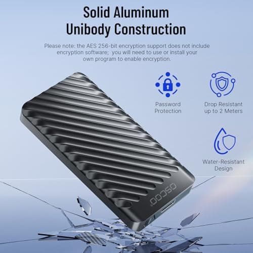 1TB External Hard Drive, Up to 2100MB/s, USB 3.2 Gen 2 Portable SSD, External Solid State Drive for Mac, Windows PC, Laptops, Gaming, iPhone — Ideal for File Backup, Content Creators & Videographers 4