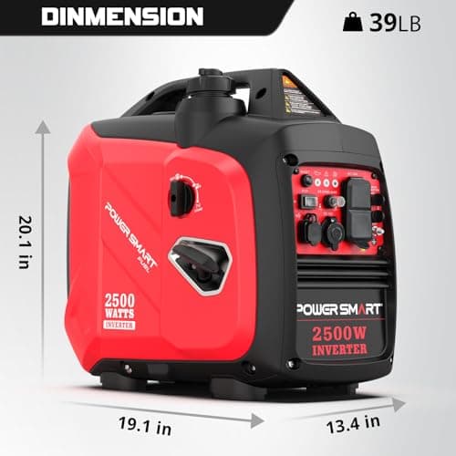 PowerSmart 2500-Watt Portable Inverter Generator with Quiet Technology 2