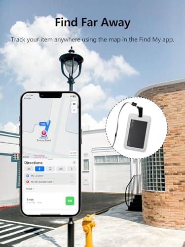 Lmrbelec Wallet Tracker Card Work with Apple Find My, Ultra-Slim Rechargeable Tracking Card Credit Card Tracker for Wallet, Luggage, Passport (Black, 2 Pack) 4