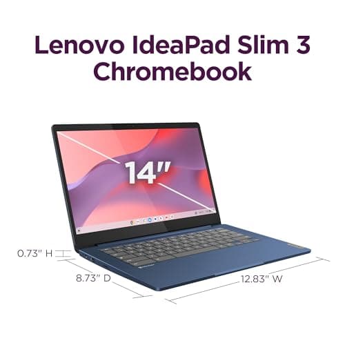 Lenovo IdeaPad Slim 3 Chromebook - 2024 - Lightweight Laptop - Waves MaxxAudio® Speakers - 14" HD Display - HD 720p Camera - 4GB Memory - 64GB Storage - MediaTek Kompanio 520 - Abyss Blue 5