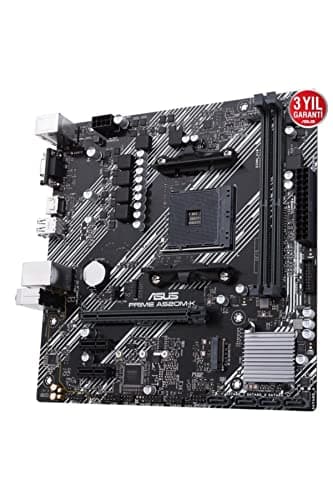 ASUS Prime A520M-K, AMD AM4, MATX, 64GB DDR4, 2 X DIMM, D-SUB, HDMI, PCIE 3