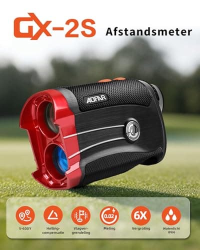 AOFAR GX-2S Golf Rangefinder Slope On/Off, Flag-Lock with Vibration, 600 Yards Range Finder, 6X 25mm Waterproof, Carrying Case, Free Battery, Gift Packaging 2