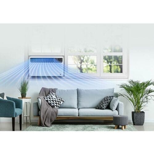 LG 23,500 BTU Dual Inverter Smart Window Air Conditioner, 230V, Air Conditioner Cools Rooms up to 1,440 Sq. Ft., Ultra Quiet Operation, with LG ThinQ, Amazon Alexa & Hey Google, White 2