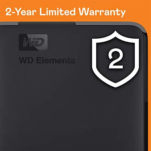 WD 2TB Elements Portable External Hard Drive for Windows, USB 3.2 Gen 1/USB 3.0 for PC & Mac, Plug and Play Ready - WDBU6Y0020BBK-WESN 2