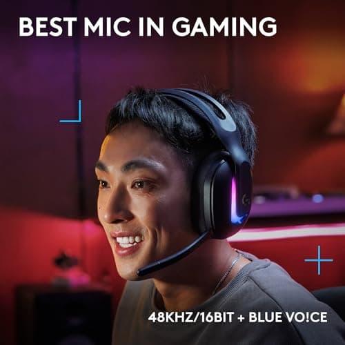 Logitech G522 Lightspeed Wireless Gaming Headset, LIGHTSYNC RGB, Full Bandwidth Mic & Advanced Synchronized Audio, Tri-Connectivity with Lightspeed, Bluetooth, USB-A to USB-C for PC - Black 3