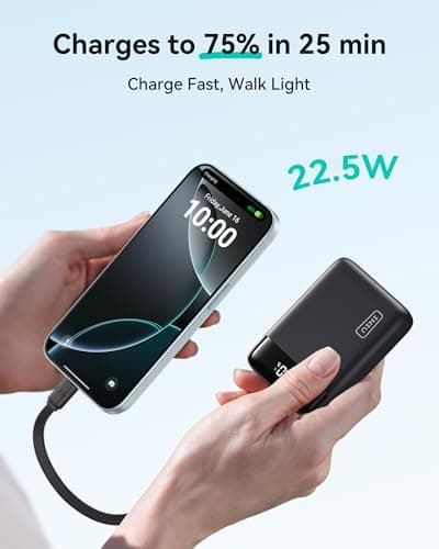 INIU Portable Charger, Smallest 22.5W 20000mAh USB C in & Out Power Bank Fast Charging, PD 3.0+QC 4.0 LED Display Phone Battery Pack Compatible with iPhone 17 16 15 14 Pro Samsung S24 Google iPad etc 4
