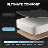 GTPLAYER Gaming Chair, Computer Chair with Footrest and Lumbar Support, Height Adjustable Game Chair with 360°-Swivel Seat and Headrest and for Office or Gaming (Faux Leather, Blue) 3