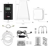 Hiboost Cell Phone Signal Booster for Home and Office, 4,000 sq ft, Boost 5G 4G LTE Data for Verizon AT&T and All U.S. Carriers, FCC Approved 3