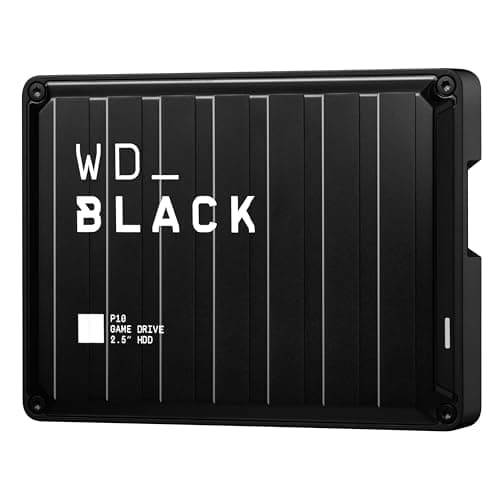 WD_Black 6TB P10 Game Drive, Portable External Hard Drive, Works with PlayStation, Xbox, & PC - WDBZ7D0060BBK-WESN