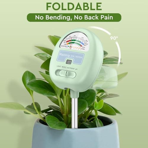 Soil Moisture Meter, 4-in-1 Moisture Meter for Plants, Tester for Moist, Light,Nutrients, pH, Soil Test Kit, Great for Garden, Lawn, Farm, Indoor & Outdoor Use, No Battery Required 3