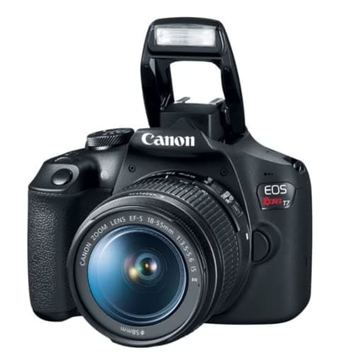 Canon EOS Rebel T7 DSLR Camera|2 Lens Kit with EF18-55mm + EF 75-300mm Lens, Black 2