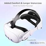 Saqico Head Strap for Meta Oculus Quest 2/3/3s, 3-in-1 Adjustable Halo Headband, Replacement for Elite Strap, Enhanced Comfort Gaming Immersion VR Accessories Compatible with Oculus/Meta Quest 2/3/3s 2
