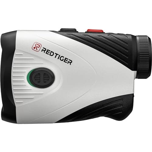 REDTIGER Golf Rangefinder with Slope Switch, 1200 Yards Laser Range Finder Golfing, 7X Magnification, Flag Pole Locking Vibration, Rechargeable Range Finders with Magnet Stripe, GolfVue Series 1