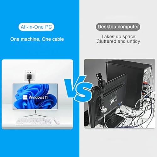 23.8" FHD IPS All-in-One Desktop Computer, Win 11 Pro pc, Intel i9 Processor up to 4.8 GHz, 16GB RAM,256GB SSD,Wi-Fi, USB,HDMI, Keyboard and Mouse 5