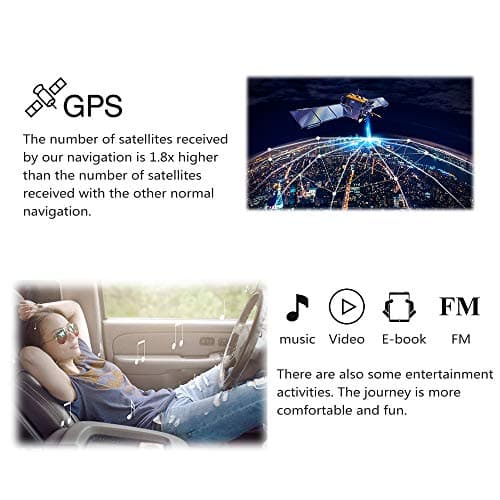 GPS Navigator for Car Truck RV with Bluetooth, Latest 2025 Map 7 inch Touch Screen GPS for Car, Vehicle GPS with Speed and Red Light Warning (Black) 5