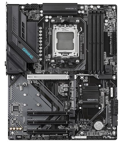 GIGABYTE B850 GAMING WIFI6 Motherboard - AMD Ryzen 9000 Series CPUs, 6+2+2 Phase Digital VRM, Up to 8200MHz DDR5 (OC), 1xPCIe 5.0 + 2xPCIe 4.0 M.2, GbE LAN, WIFI 6, USB 3.2 Gen 2 2