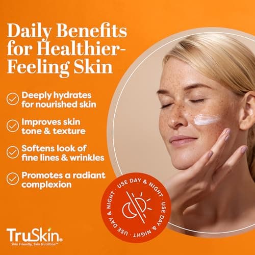 TruSkin Vitamin C Cream for Face – Brightening Moisturizer, Anti Aging, Hydrating, Skin Wrinkle Cream – Vitamin B5, Vitamin E, Jojoba Oil, Aloe Vera & Green Tea, 2 Fl Oz 2