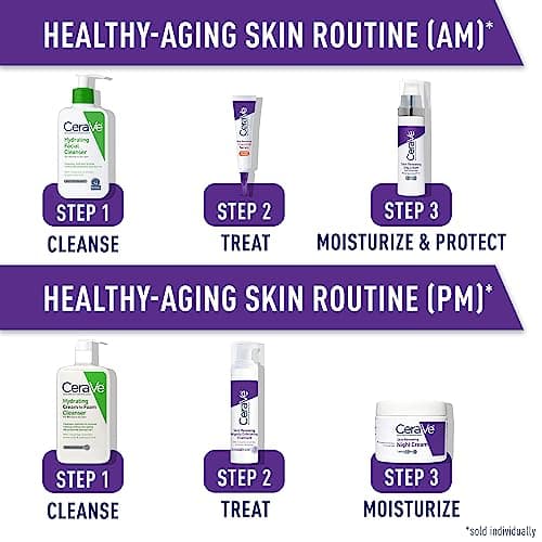 CeraVe Skin Renewing Night Cream, Niacinamide, Peptide Complex, and Hyaluronic Acid Moisturizer for Face, 1.7 Ounce, Packaging may Vary 5