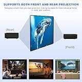 Projector Screen, DUYIKJ 84 inch Foldable Portable Rear Front Projector Screen Indoor Outdoor 4K 16:9 HD Double Sided Projection Movies Screen for Camping Party,Backyard Home Theater 2